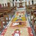 Tradicionais tapetes de Corpus Christi são montados por católicos em Sergipe